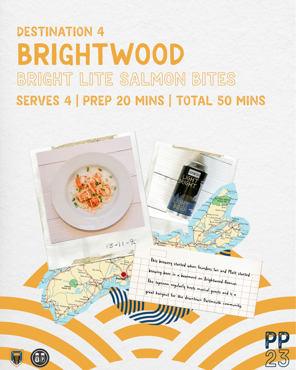 PINTS & PLATES: Brightwood Bright Lite Salmon Bites