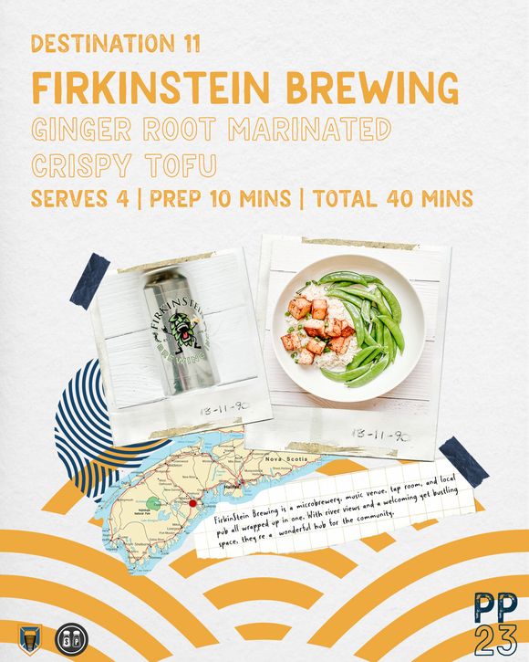 PINTS & PLATES: FirkinStein Brewing Ginger Root Marinated Crispy Tofu