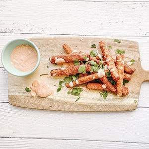 RECIPE: Halloumi Fries with Chipotle Aioli