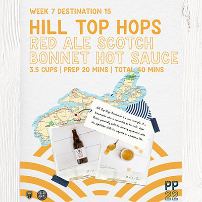 PINTS & PLATES: Hill Top Hops Red Ale Scotch Bonnet Hot Sauce