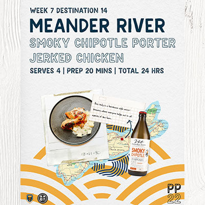PINTS & PLATES: Meander River Smoky Chipotle Porter Jerked Chicken