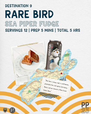 PINTS & PLATES: Rare Bird Sea Piper Fudge