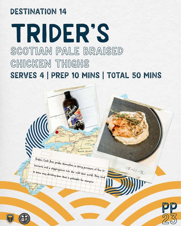 PINTS & PLATES: Trider’s Scotian Pale Braised Chicken Thighs