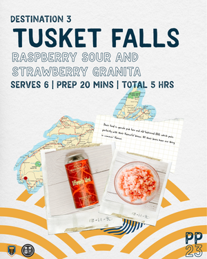PINTS & PLATES: Tusket Falls Raspberry Sour and Strawberry Granita